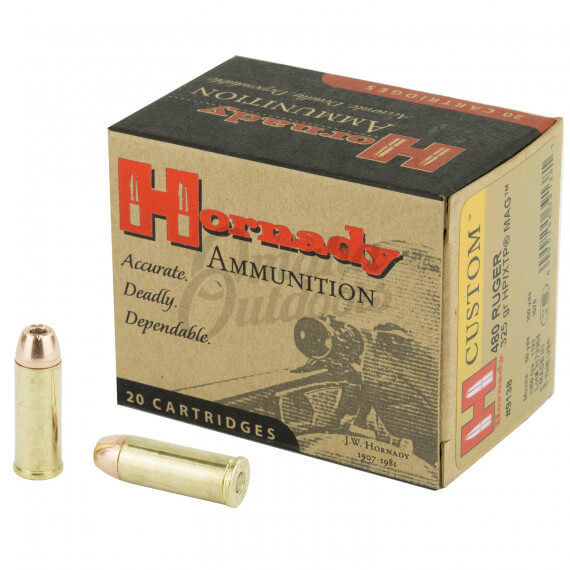 Hornady Custom 480 Ruger 325 Grain - Omaha Outdoors