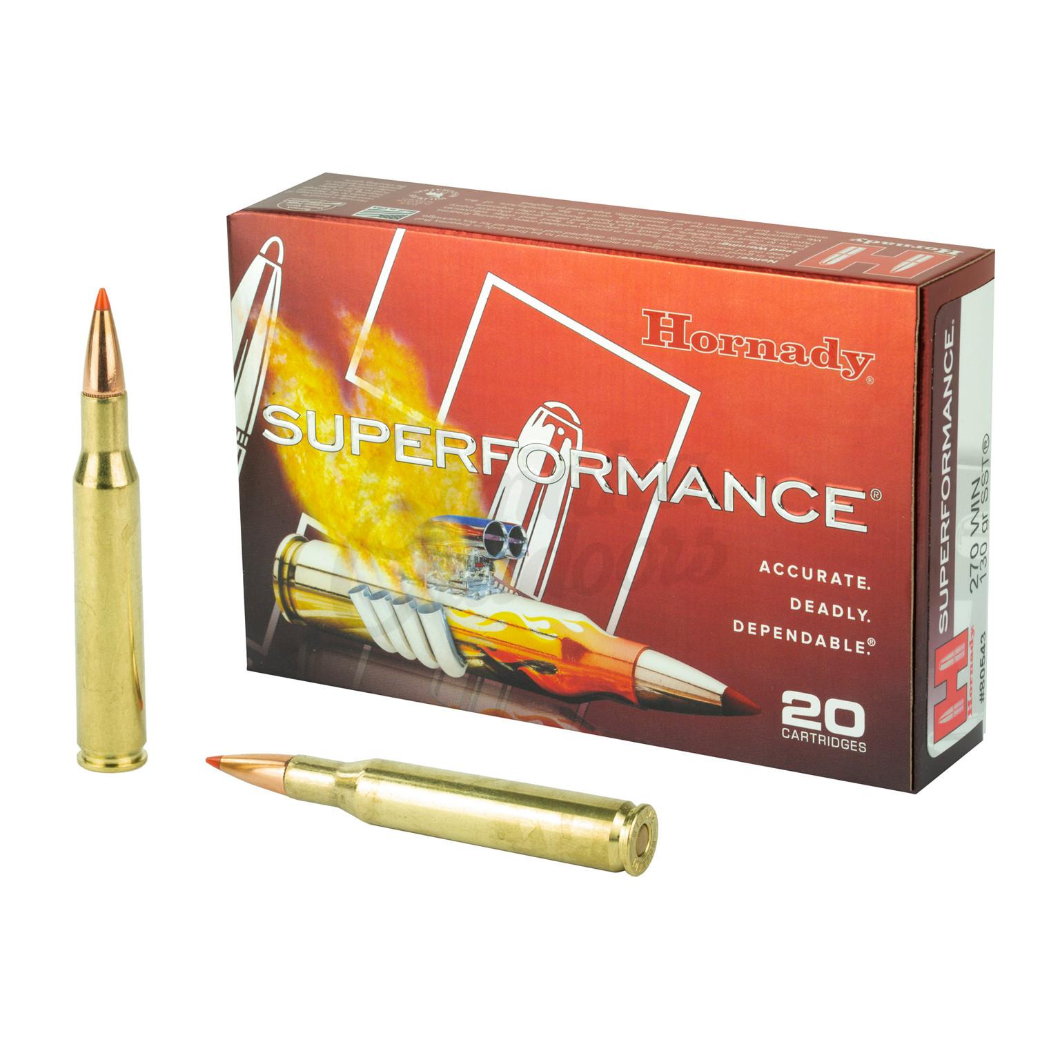 Hornady Superformance Ammo 270 Winchester 130 gr SST 20 Round Box 80543