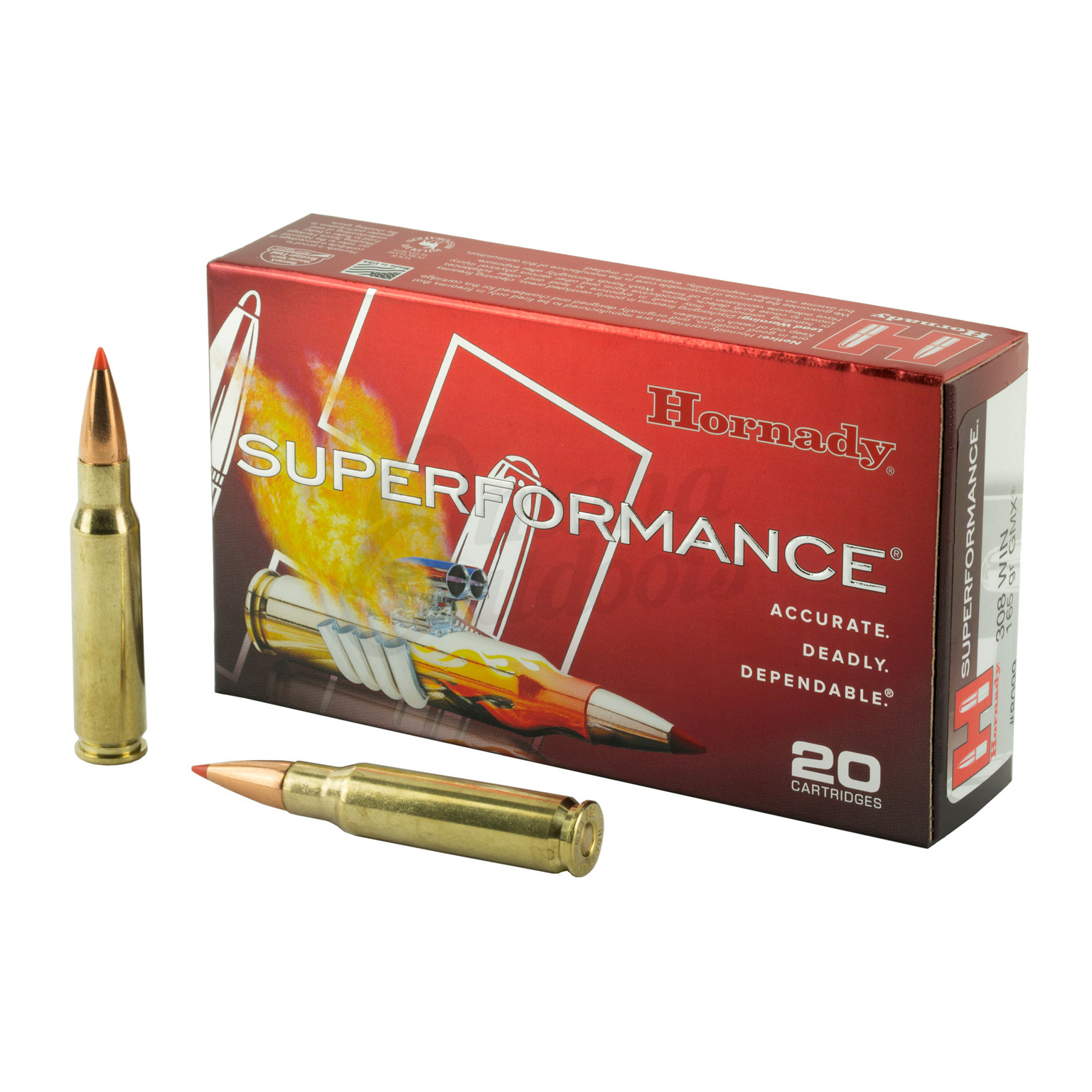 Notify Me - Hornady Superformance 308 165 Grain GMX 20 Round Ammo Box ...