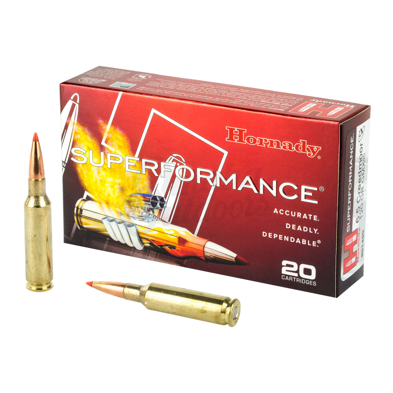 Hornady Superformance Ammo 6.5 Creedmoor 120 gr GMX 20 Round Box 81490