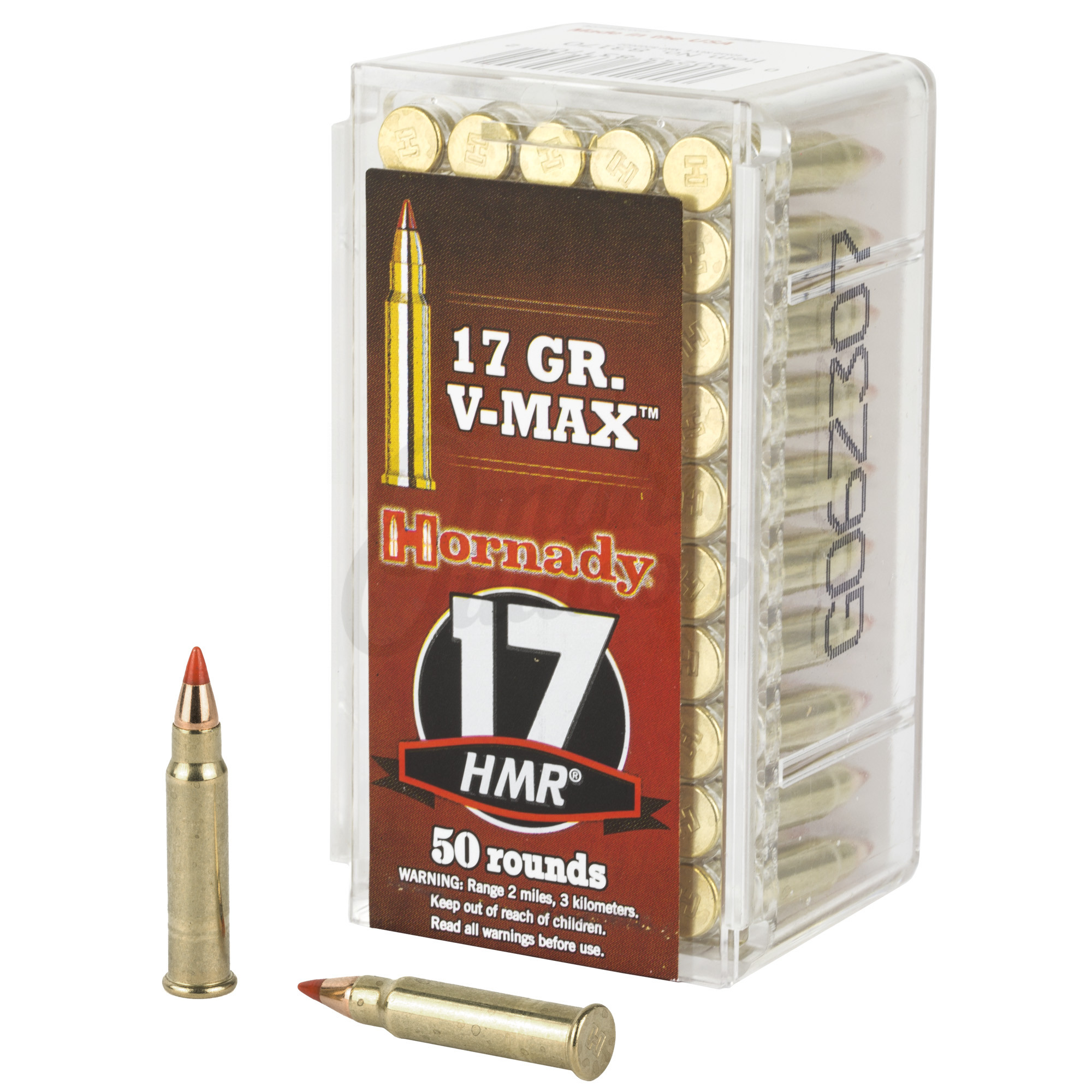 Hornady Varmint Express Ammo 17 HMR 17 Grain V-MAX - Omaha Outdoors