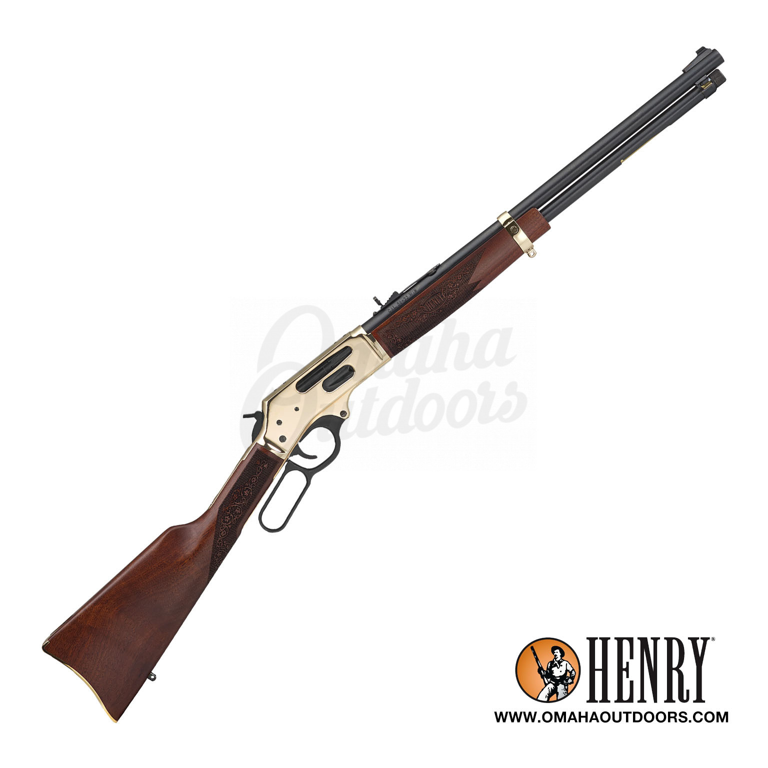 Henry 30-30 Brass Round Barrel - Omaha Outdoors