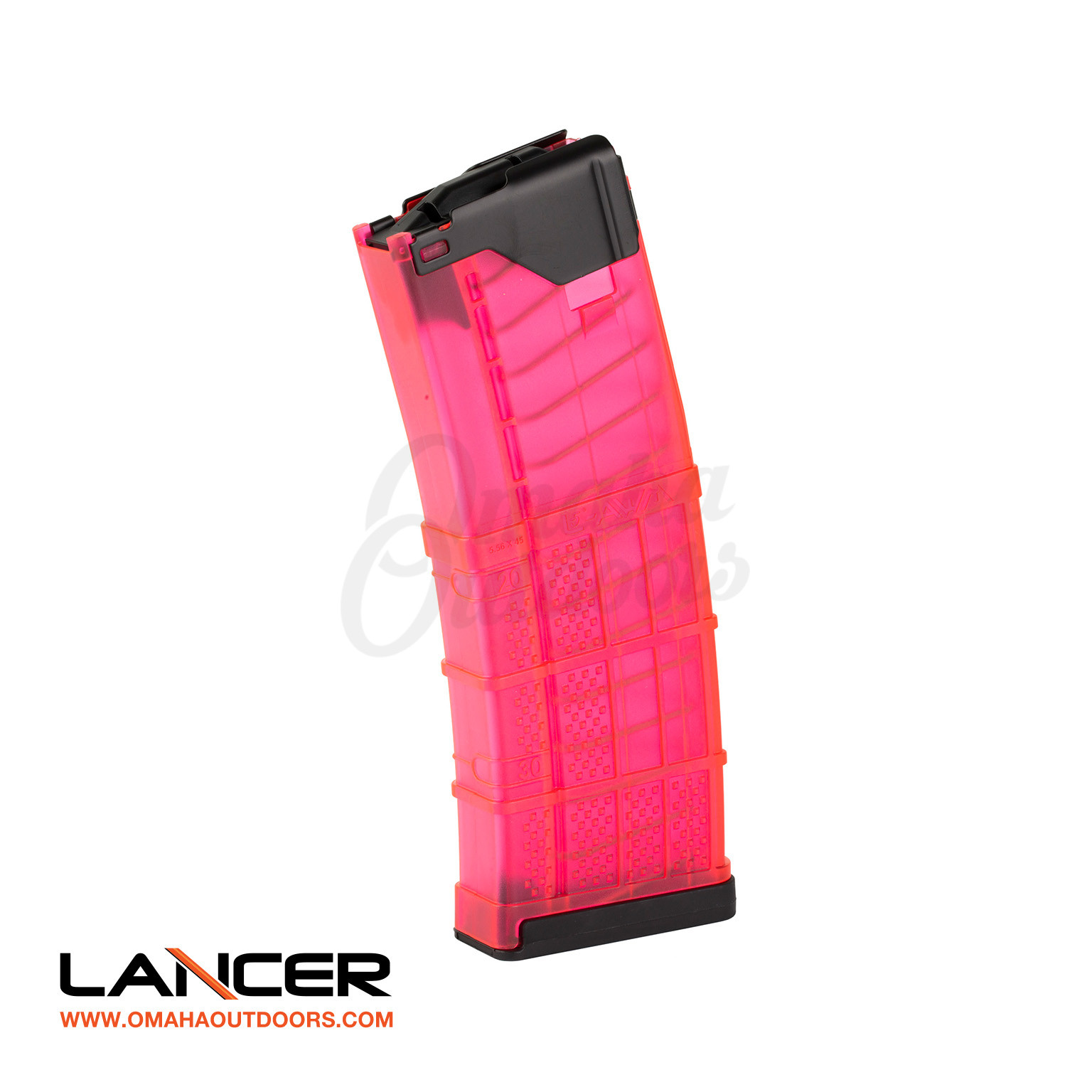 Lancer L5AWM 30 Round 5.56 Translucent Pink Mag - Omaha Outdoors