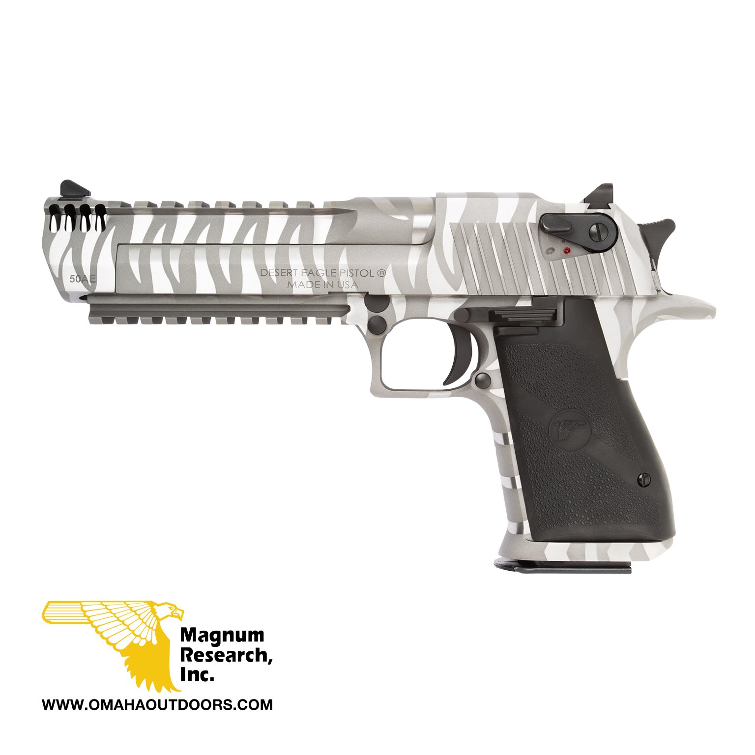 Magnum Desert Eagle Mark Xix White Tiger Stripe Pistol 50 Ae 7 Rd