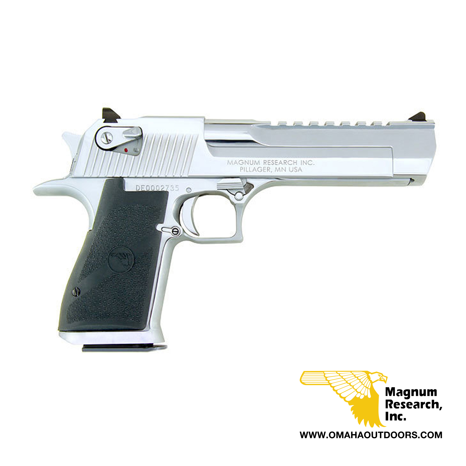 Magnum Research Desert Eagle Mark Xix Brushed Chrome Pistol 8 Rd 44 Mag