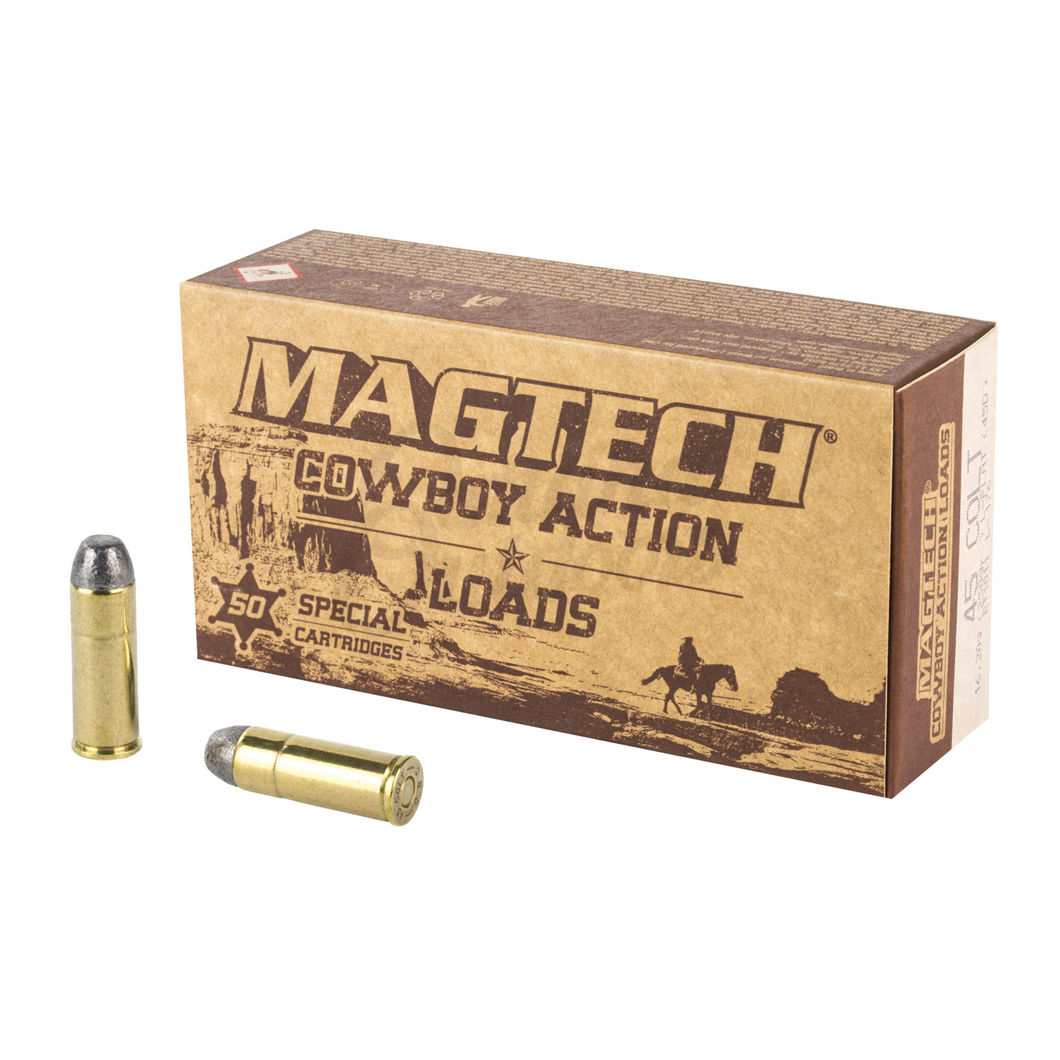 Magtech Cowboy Action 45 Long Colt Ammo 250 Grain Lead FN 50 Rounds ...