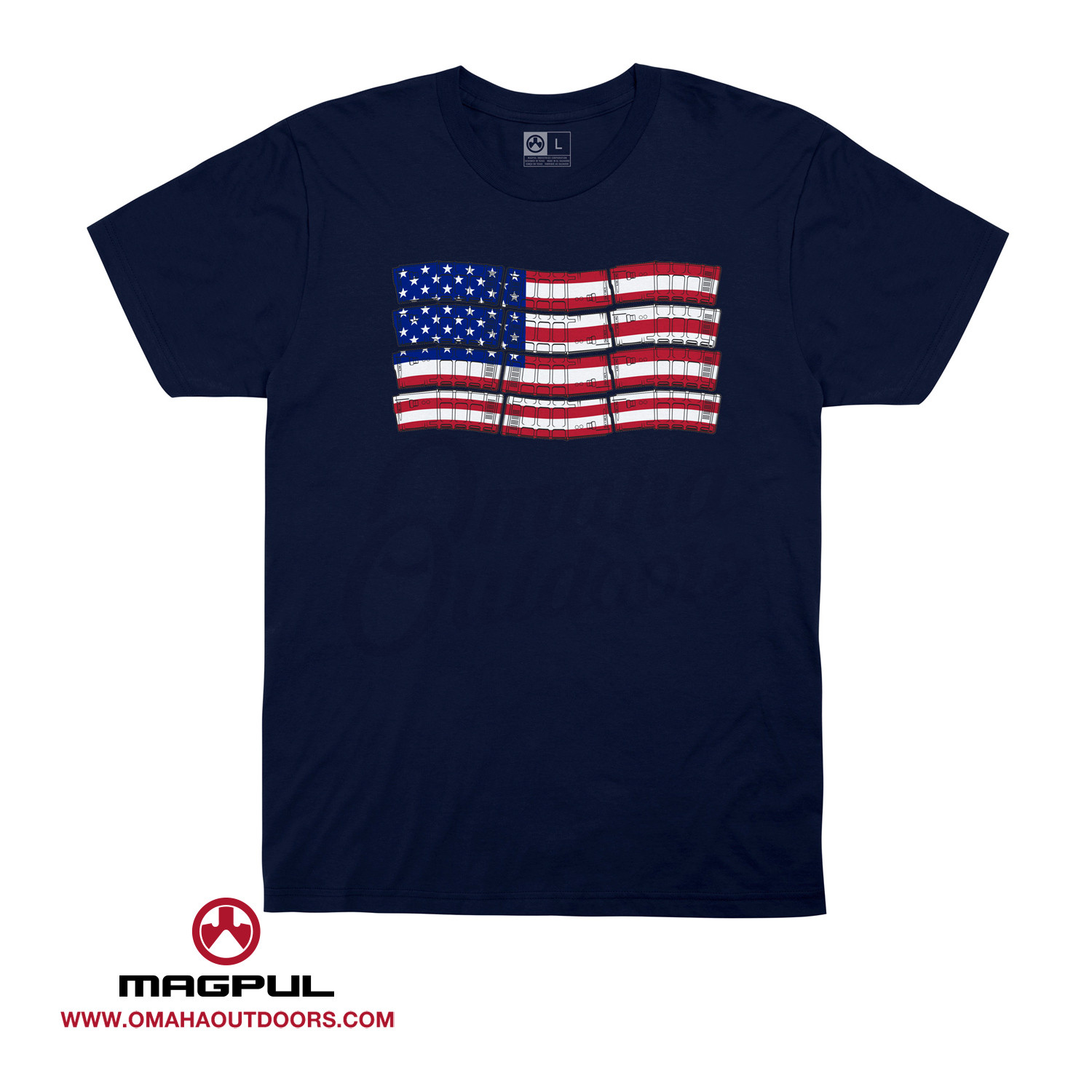 Magpul PMAG Flag Navy T-Shirt - Omaha Outdoors