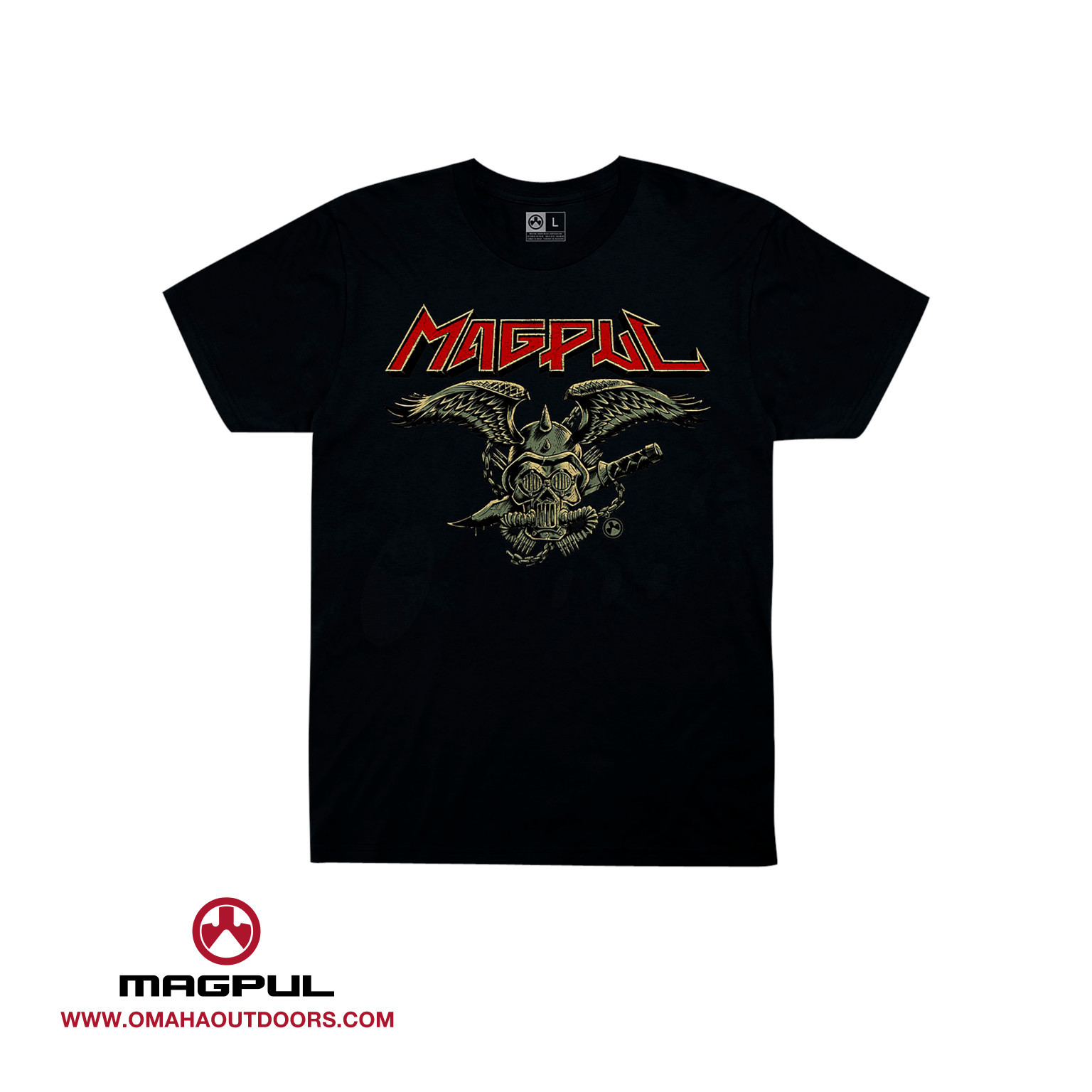 X-Large Mapgul Cotton Crew Neck T-Shirt for Men Unfair Advantage Black 