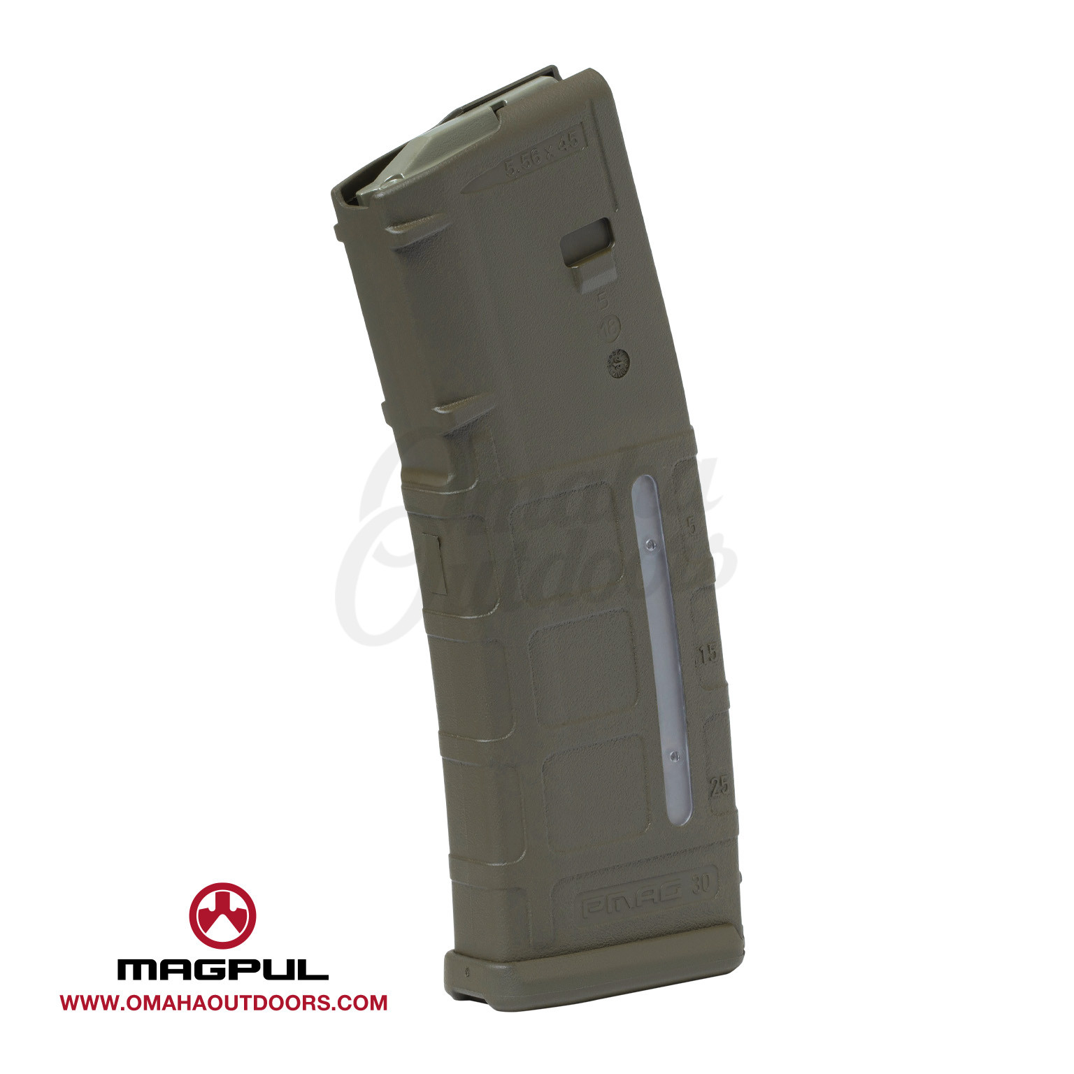 Magpul PMAG Gen M2 5.56mm 30-Round Magazine with Window OD Green ...