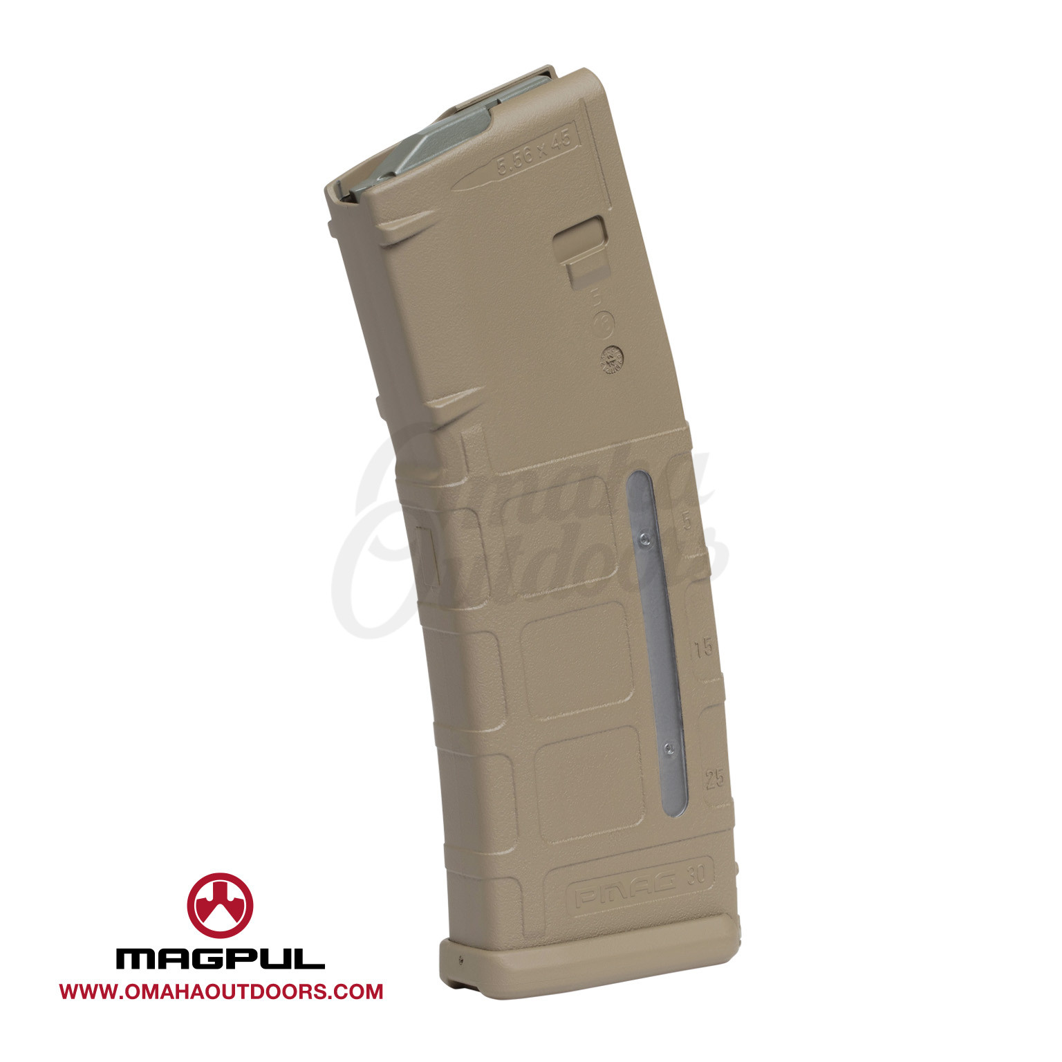 Magpul PMAG Gen M2 5.56mm 30-Round Magazine with Window Taupe 