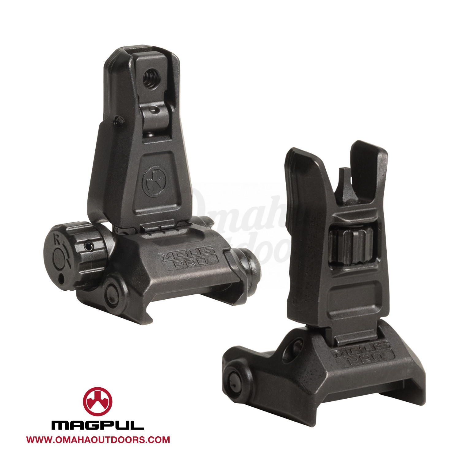 Magpul Industries MBUS Pro Rear Sight Fits Picatinny Flip up Steel Black Mag276 for sale online 