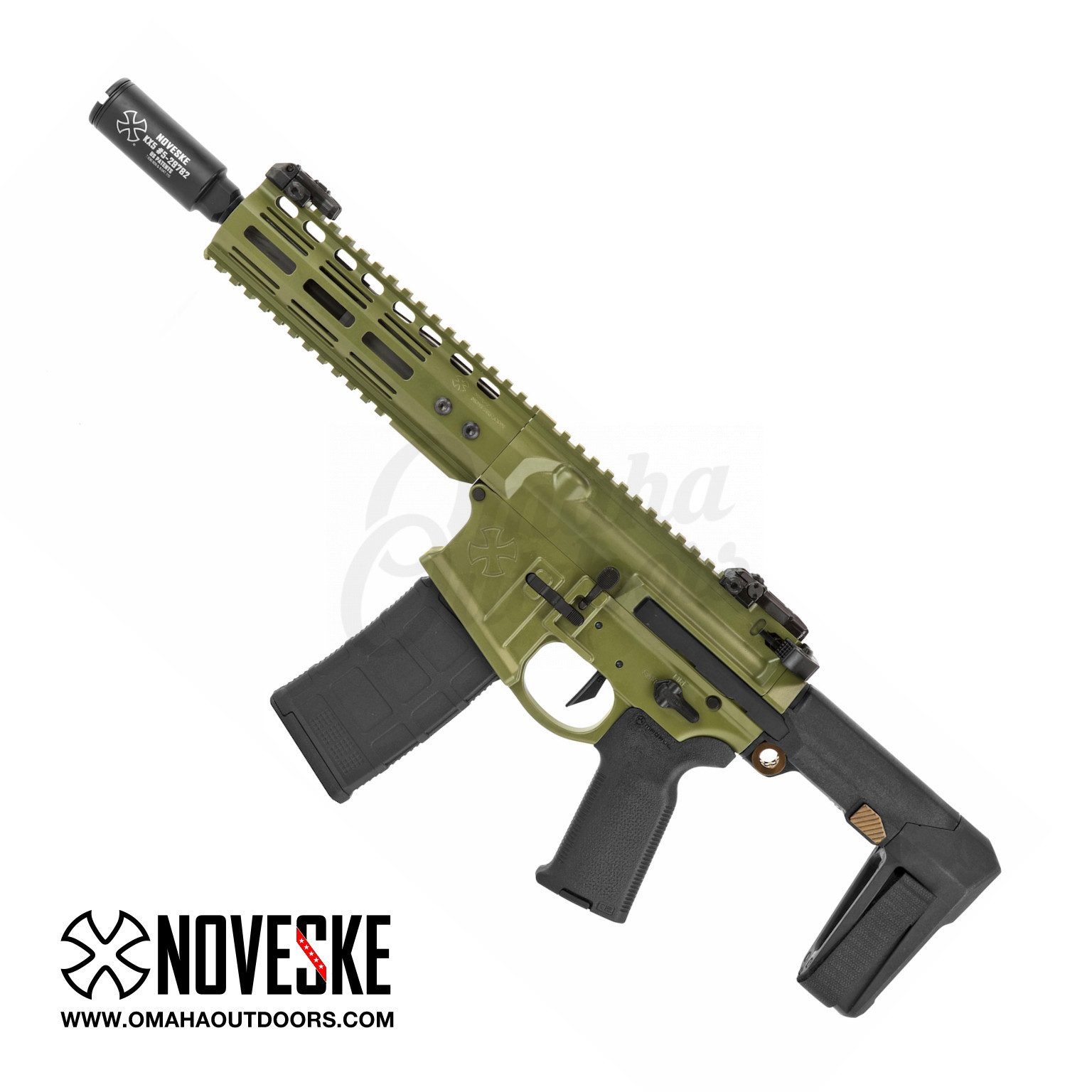 Noveske Gen 4 N4-PDW Diplomat Bazooka Green Pistol 7.94