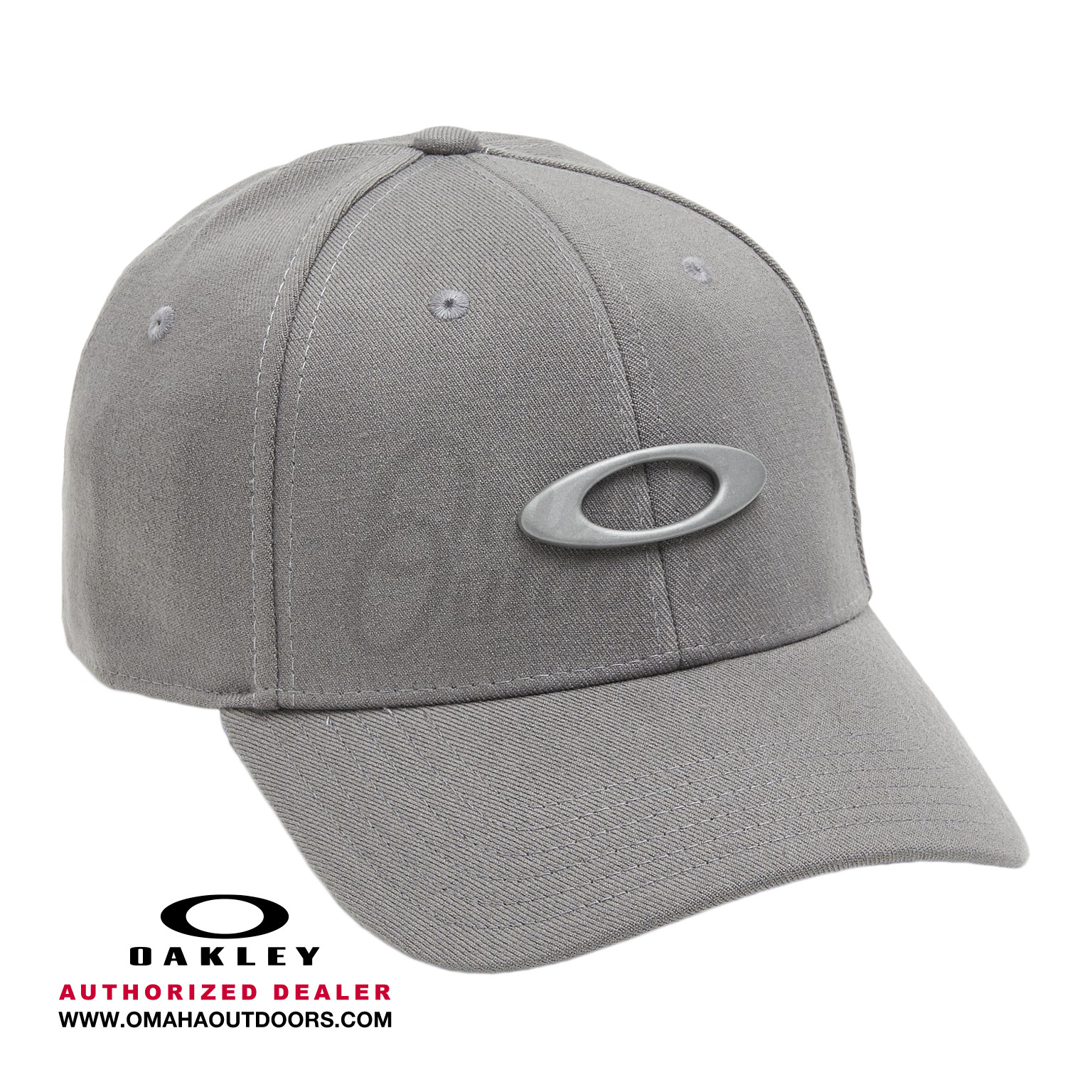 gray oakley hat