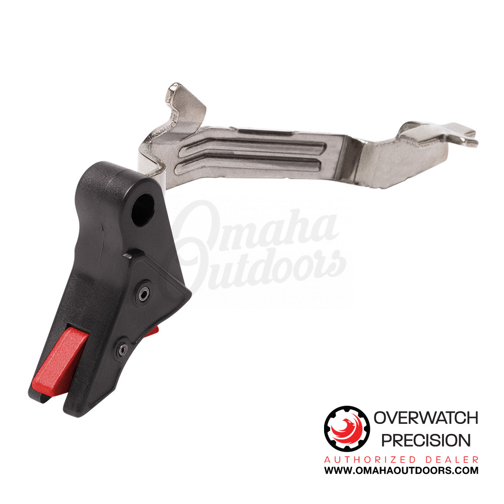 Overwatch Precision PolyDAT Trigger For Glock 43 43X 48 Black / Rosso ...