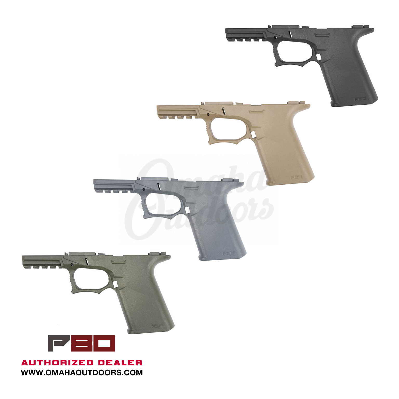 Polymer80 PF940Cv1 Ready Mod 80 Lower Compact Frame Glock 19 23 Gen 3