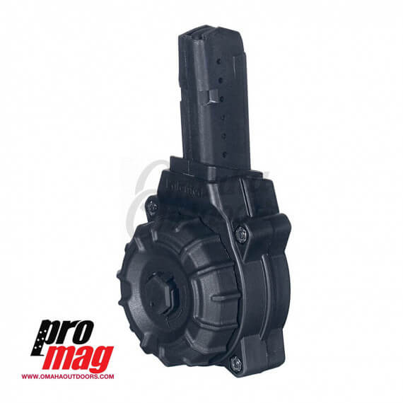ProMag AR15 Glock Style 9mm 30 Round Drum Magazine Omaha Outdoors