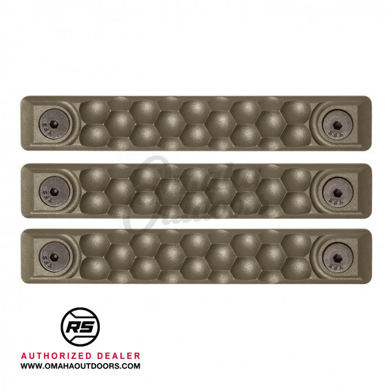 RailScales Honeycomb HTP Polymer KeyMod 5 Hole OD Green - 3 Pack ...