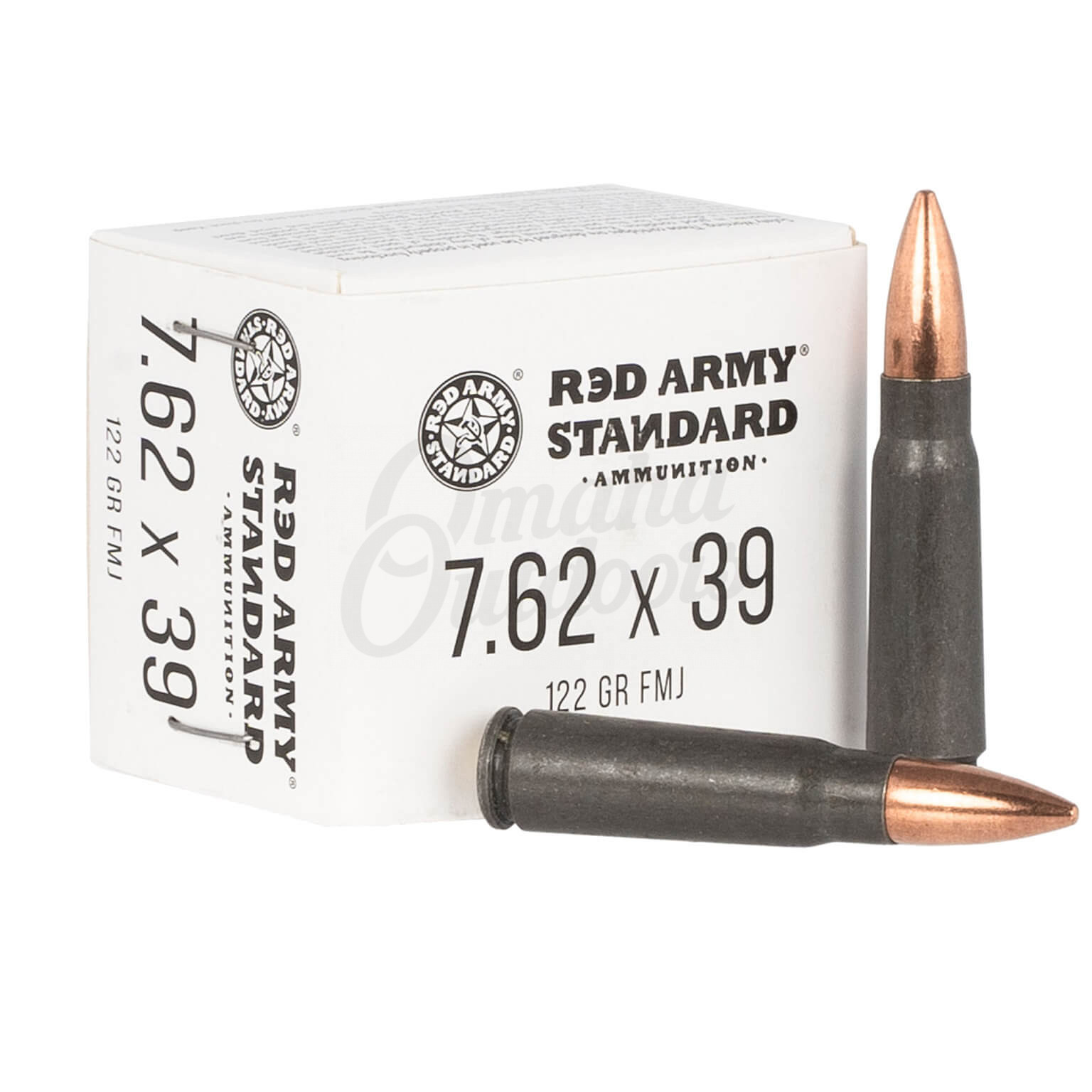 Red army standard 7 62x39 122 grain fmj ammo 20 round box