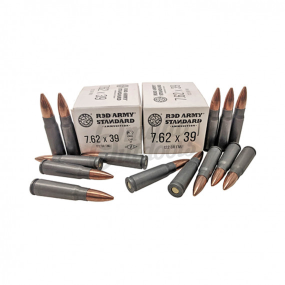 Am3266 red army standard 7 62x39 122 grain fmj ammo 640 round tin