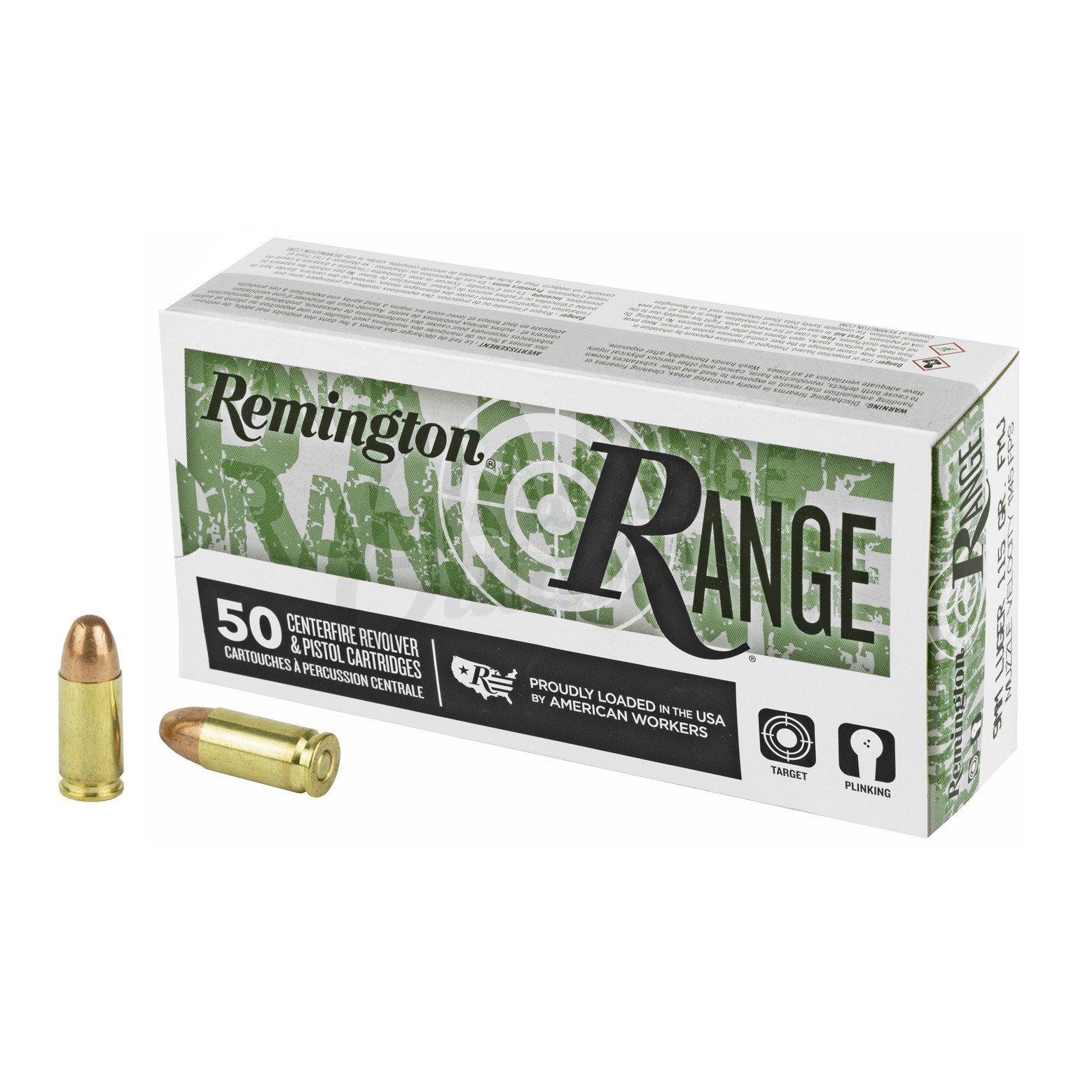 Remington Range 9mm 115 Grain Fmj Ammo 50 Round Box Omaha Outdoors
