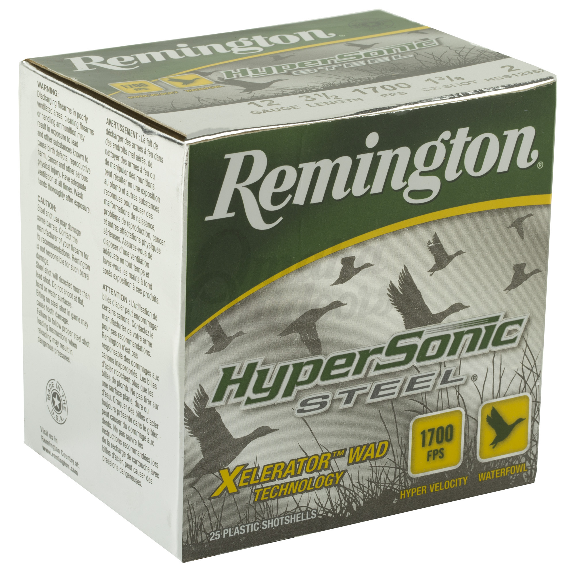 Remington HyperSonic Steel 3 1/2 #2 25 Rounds - Omaha Outdoors