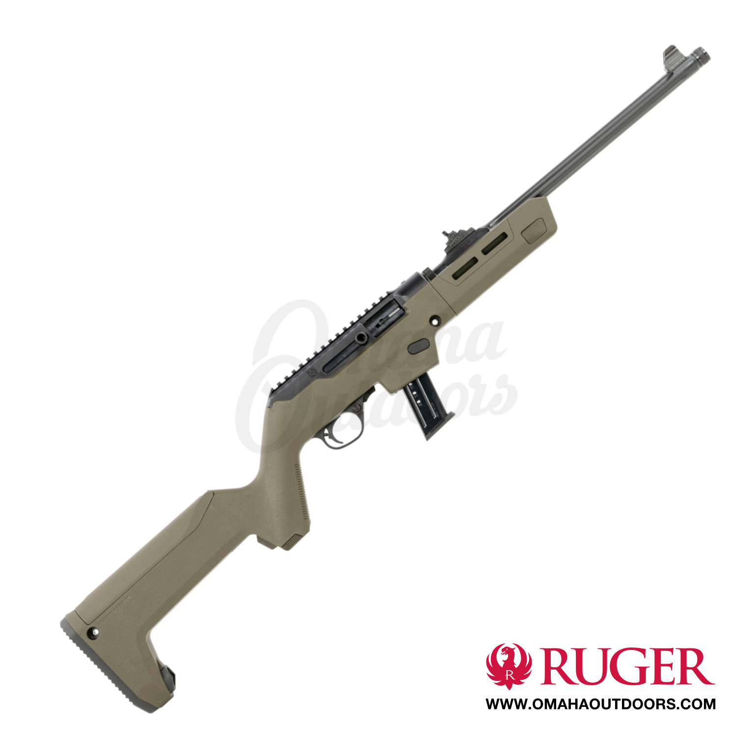 Ruger PC Carbine OD Green Backpacker 9mm 16.1 TBFL 17 RD - Omaha Outdoors