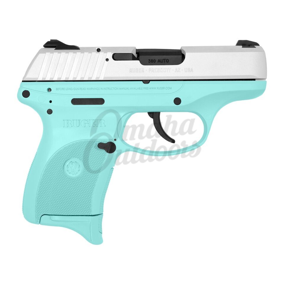 Notify Me Ruger Lc380 Tiffany Blue Pistol 380 Acp Satin Aluminum Slide 7 Rd Omaha Outdoors 4578