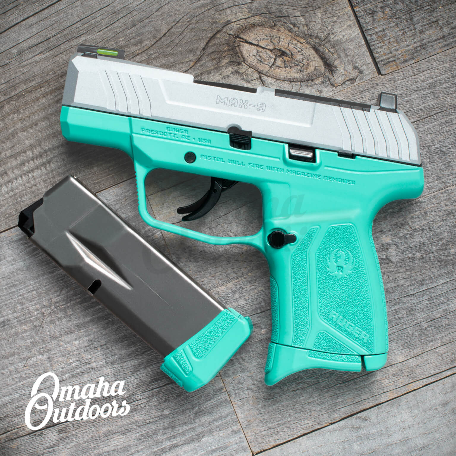 Ruger MAX 9 Pro Vera Blue / Satin Aluminum - Omaha Outdoors