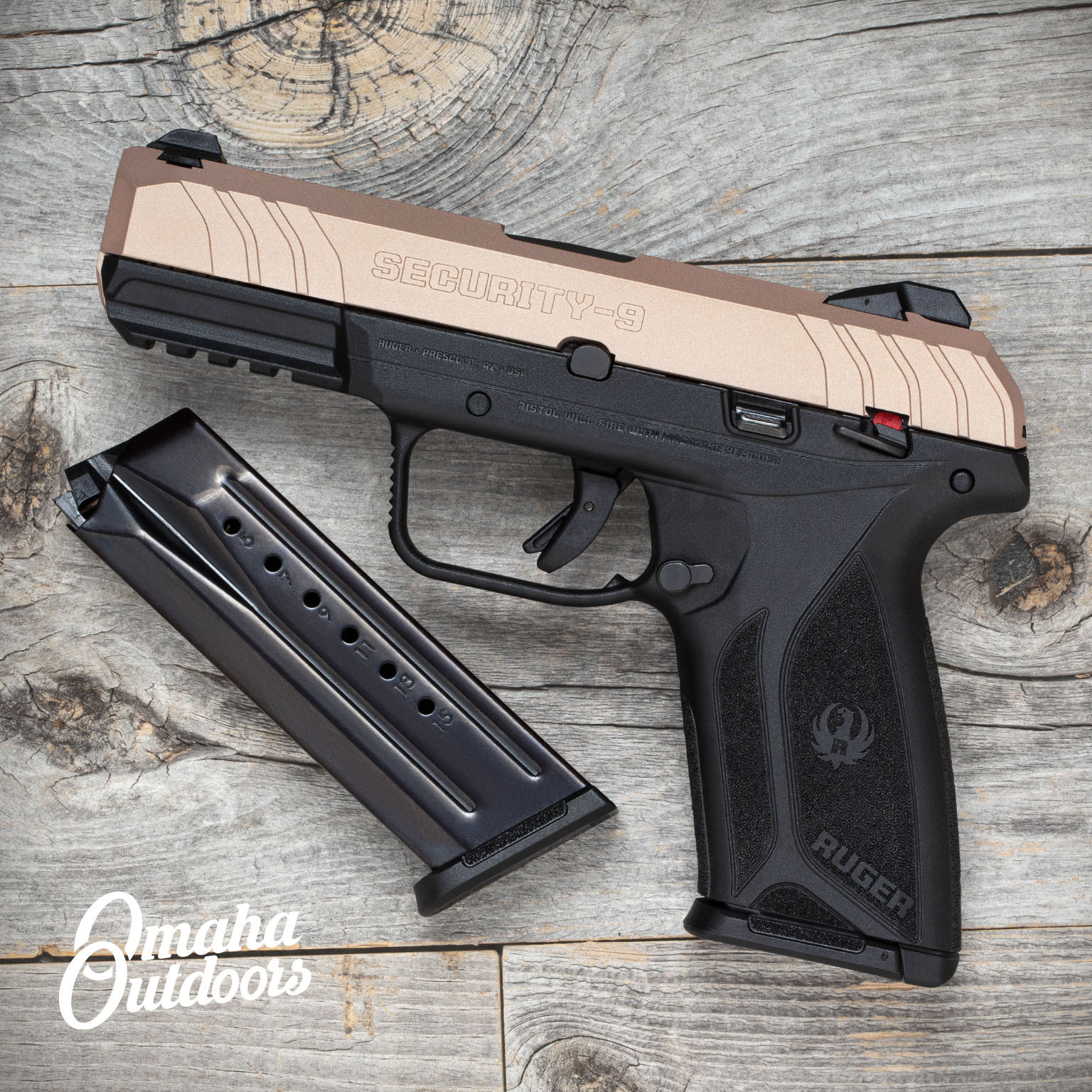 Ruger Security 9 Apple Rose Gold Slide - Omaha Outdoors