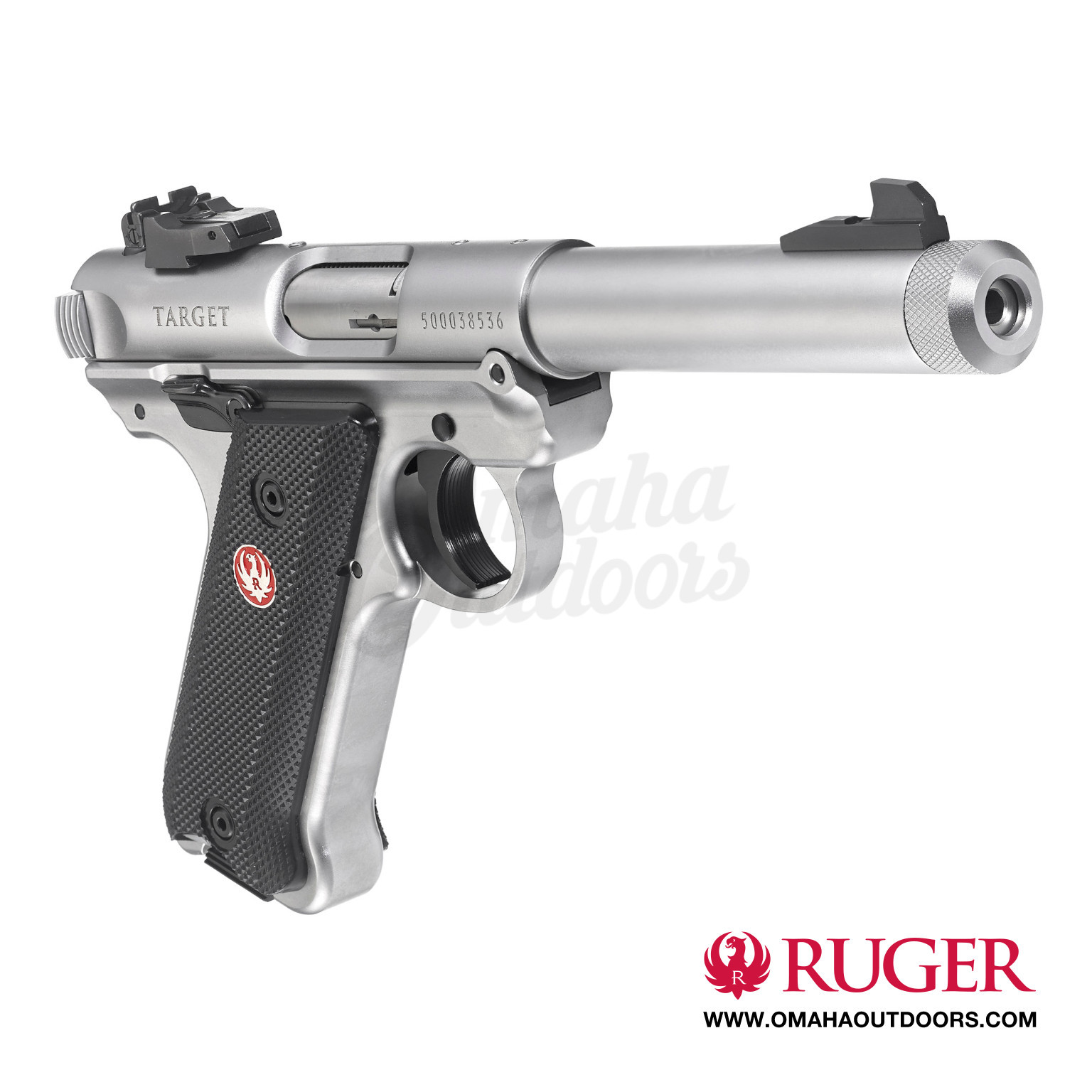 Ruger Mark IV Target Stainless Threaded Barrel Omaha Outdoors