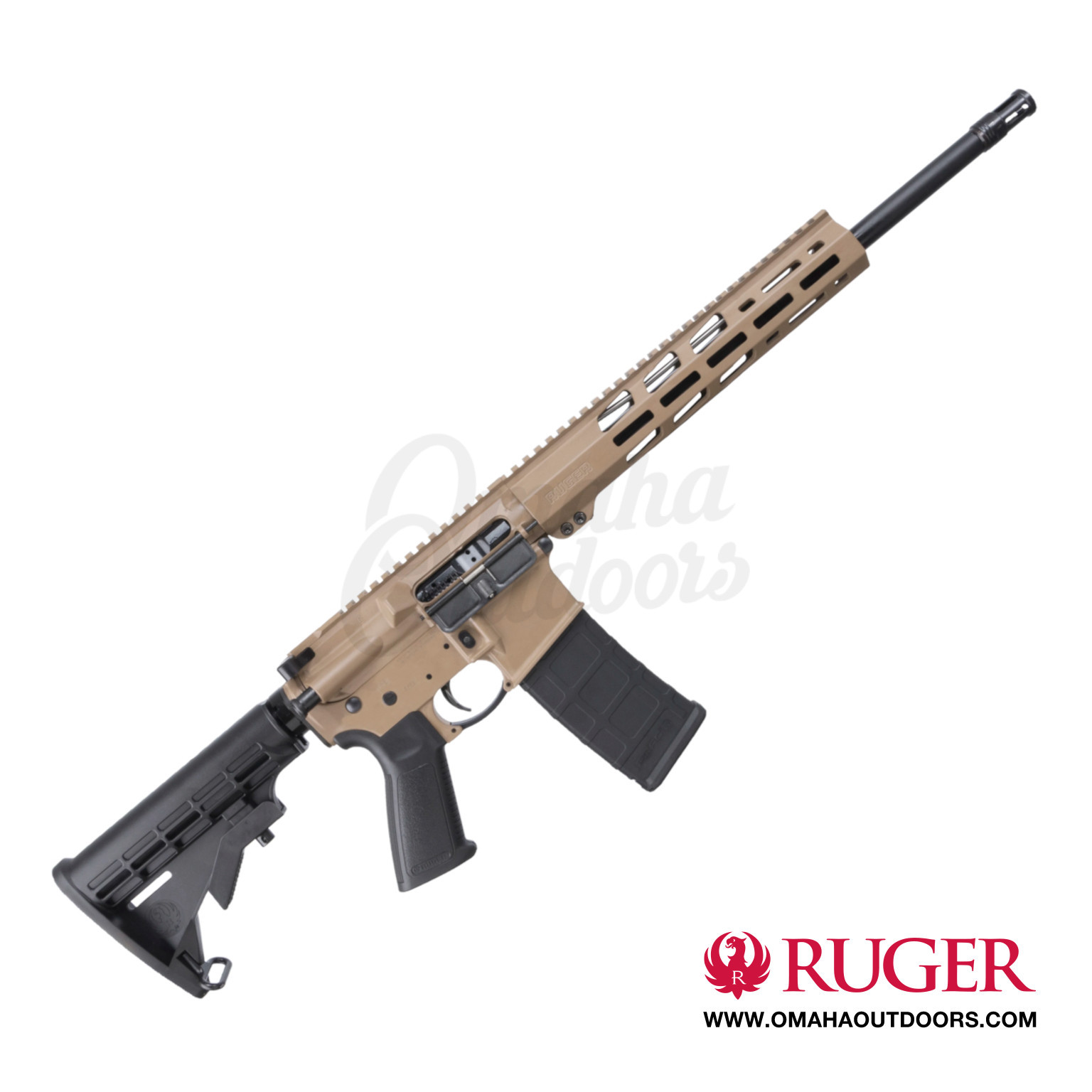 Ruger AR 556 Free Float FDE - Omaha Outdoors