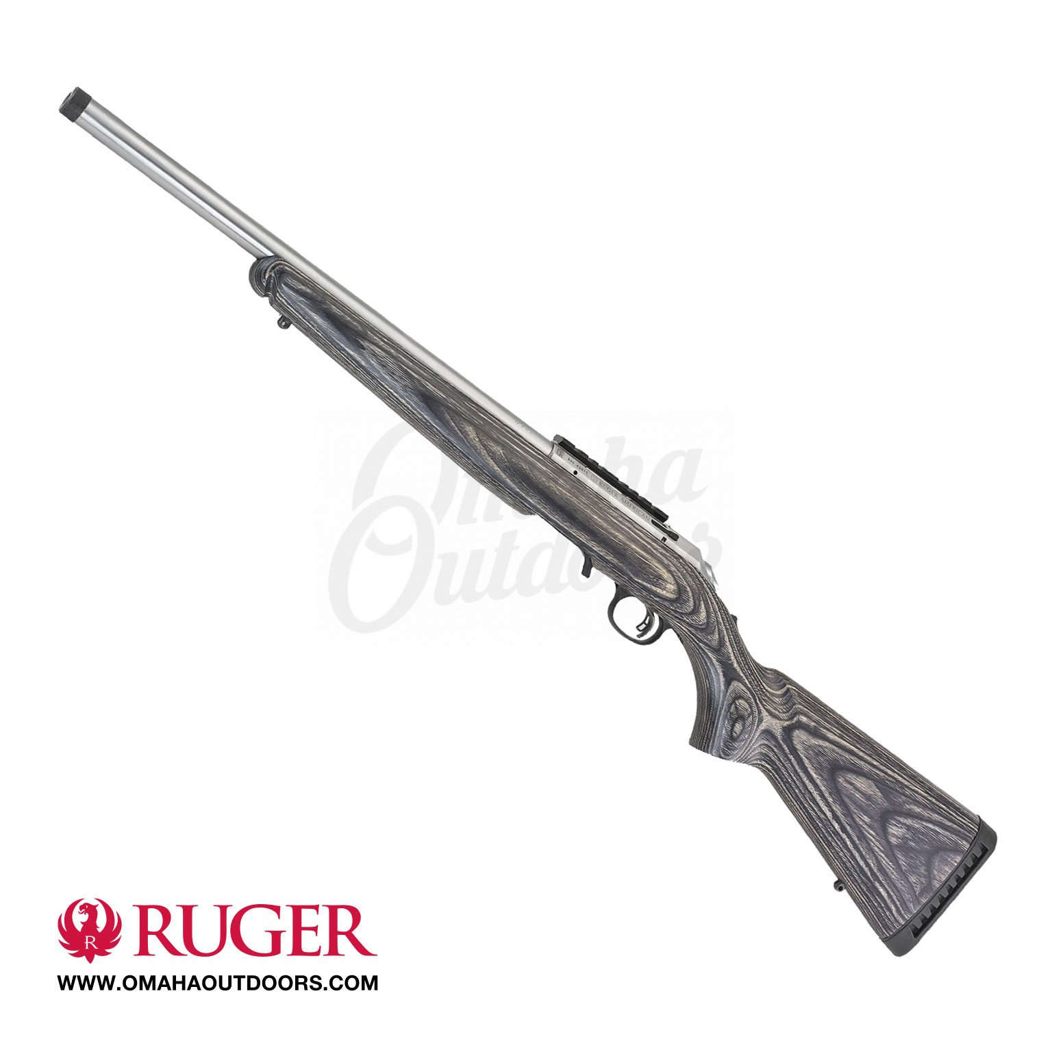 Ruger American Rimfire Target Stainless Bolt Rifle 22 Wmr 9 Rd 18 1228 Threaded 8368
