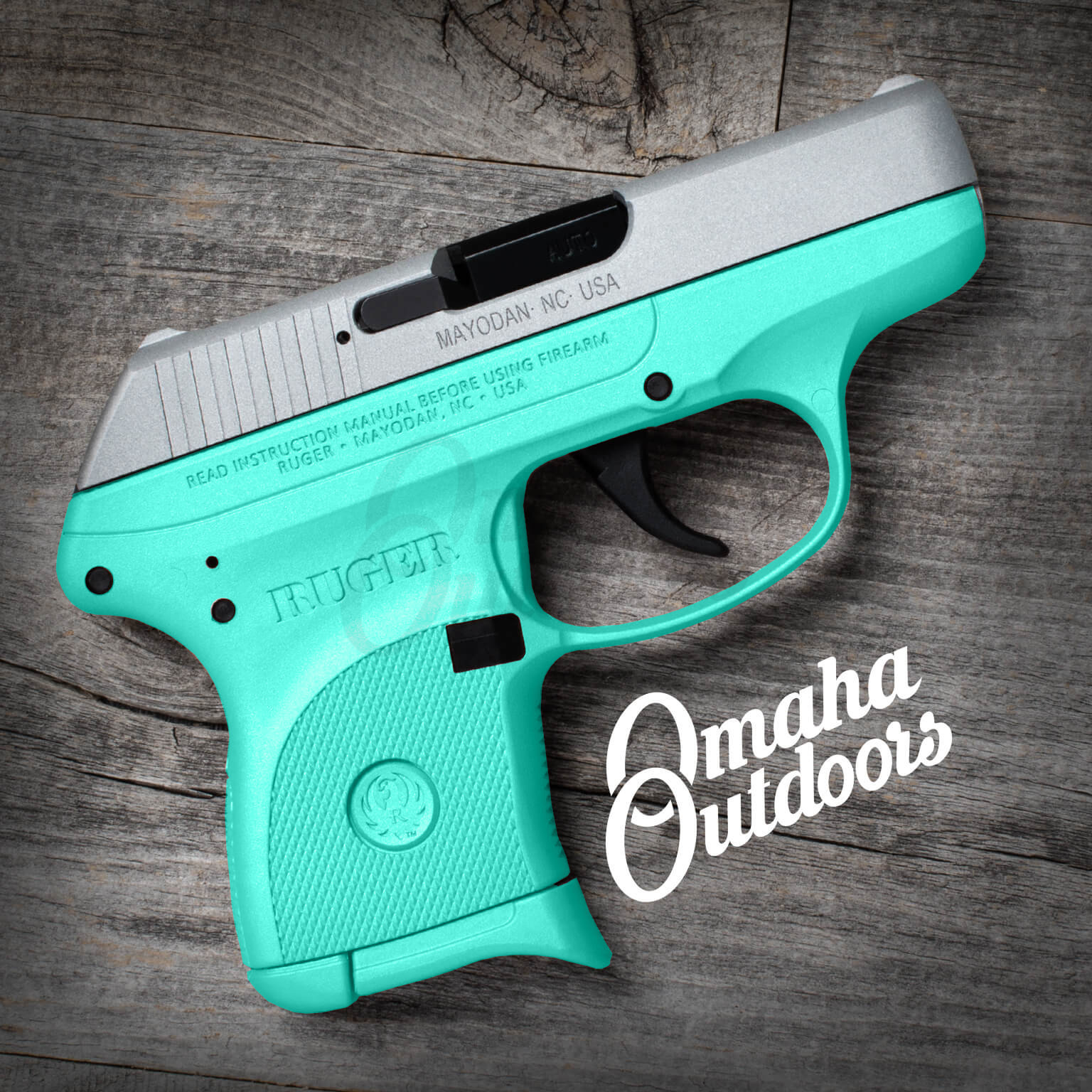 Ruger LCP Tiffany Blue Pistol Satin Aluminum - In Stock