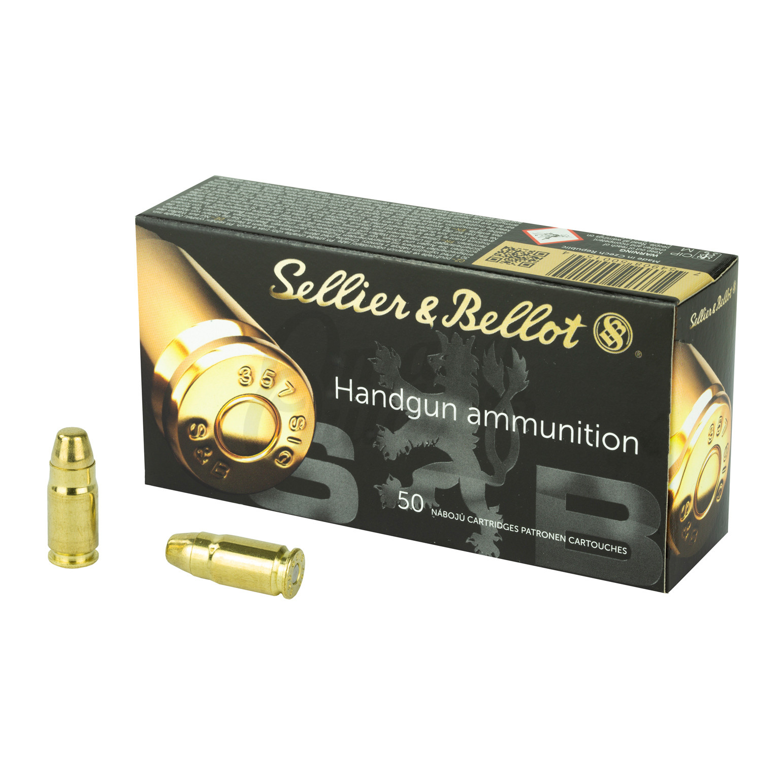 Sellier & Bellot 357 SIG Ammo 140 Grain FMJ 50 Round Box - Omaha Outdoors