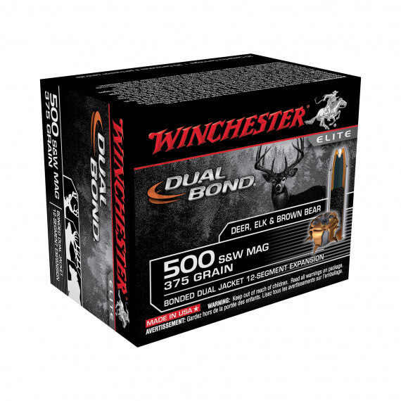 S500swdb Winchester Dual Bond 500 S&w Ammo 375 Grain Jhp 20 Round Box 