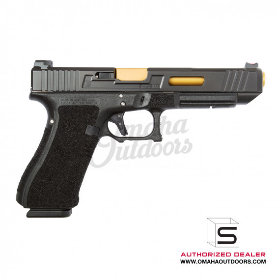 Salient Arms Modified Glock 34 Gen 4 Tier One Pistol Gold Tin Barrel