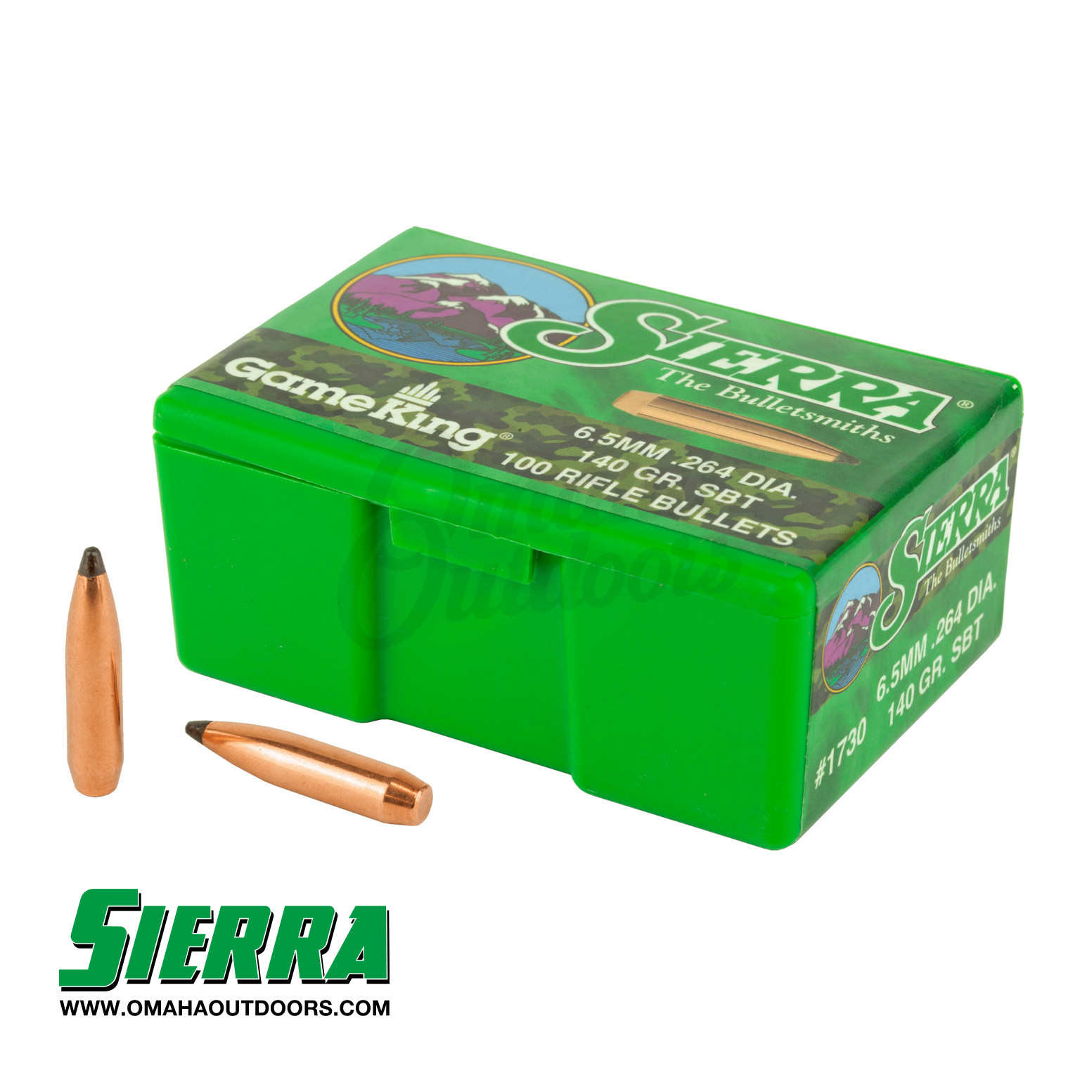 Sierra GameKing 6.5mm 140 Grain Bullets 100ct - Omaha Outdoors