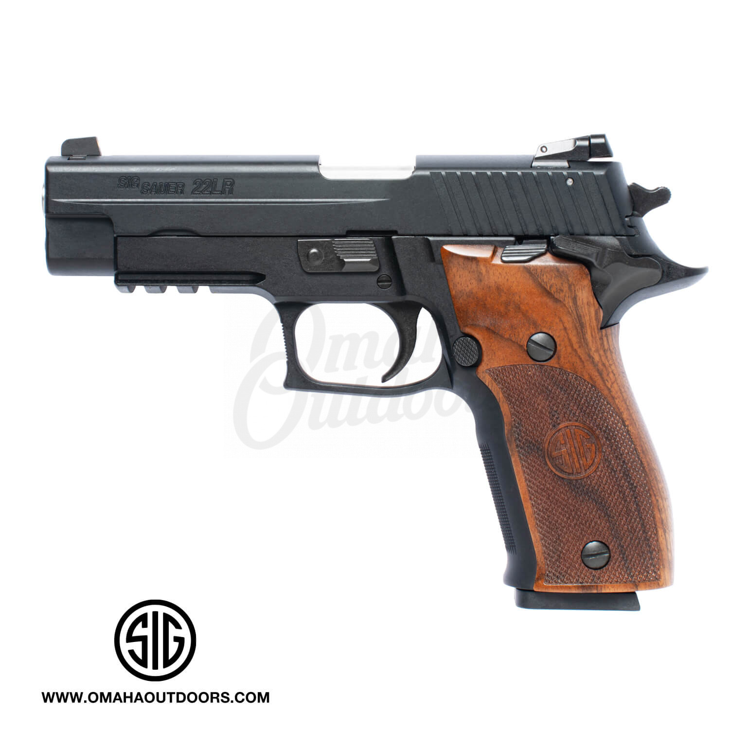 Sig P226 10 Rd 22 Lr Pistol Walnut Grip Omaha Outdoors