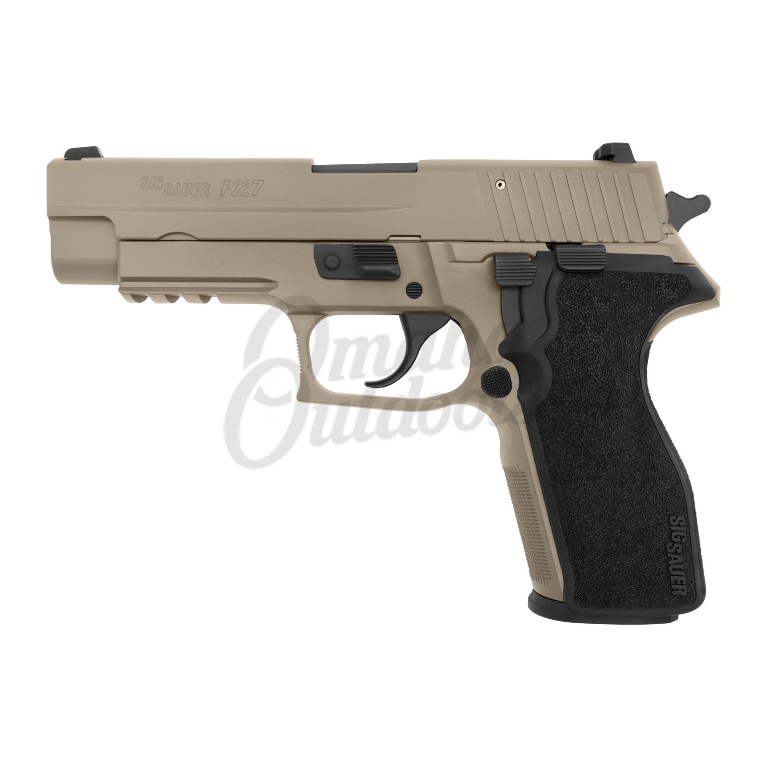 Sig Sauer P227 Full FDE Pistol 10 RD 45 ACP Night Sights Omaha Outdoors