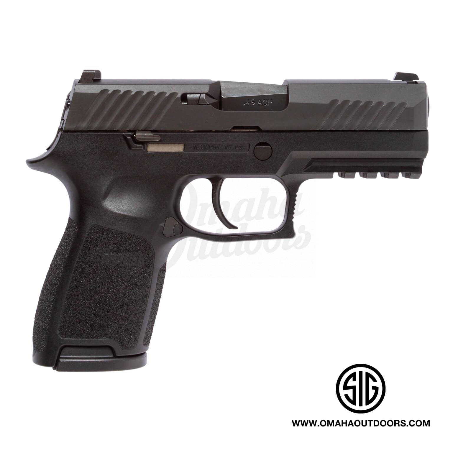 Sig Sauer P320 Compact Pistol 9 RD 45 ACP Night Sights - Omaha Outdoors