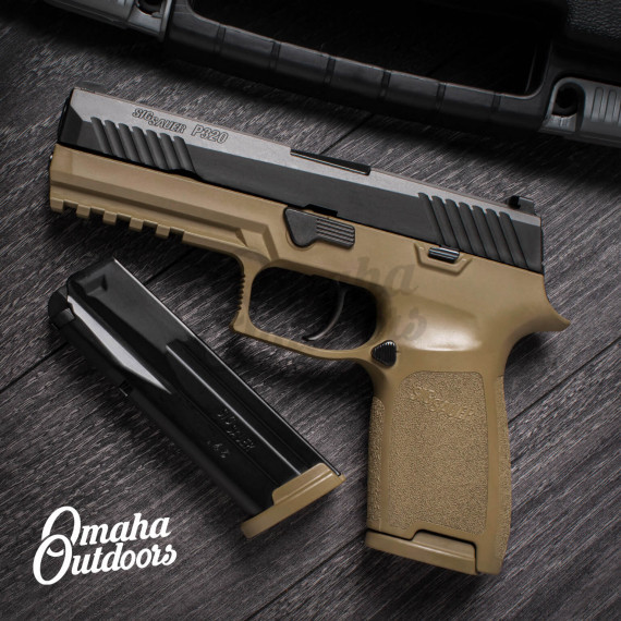 SIG P320 Full Size 10 RD 45 ACP FDE Pistol Night Sights - Omaha Outdoors