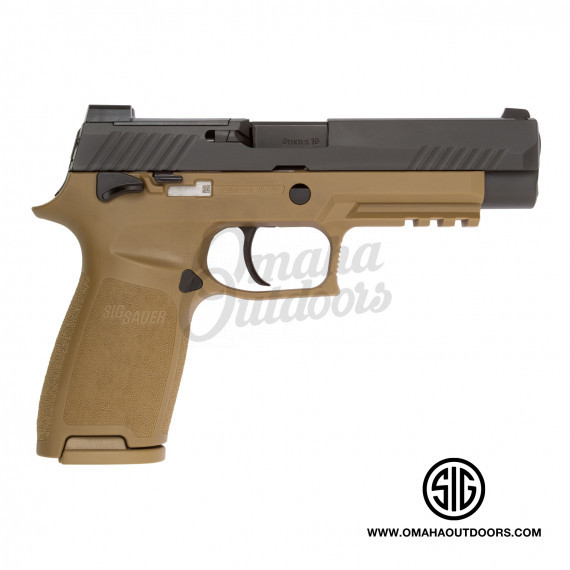 Sig Sauer P320 M17 Coyote/Black Pistol 17 RD 9mm Thumb Safety - Omaha ...