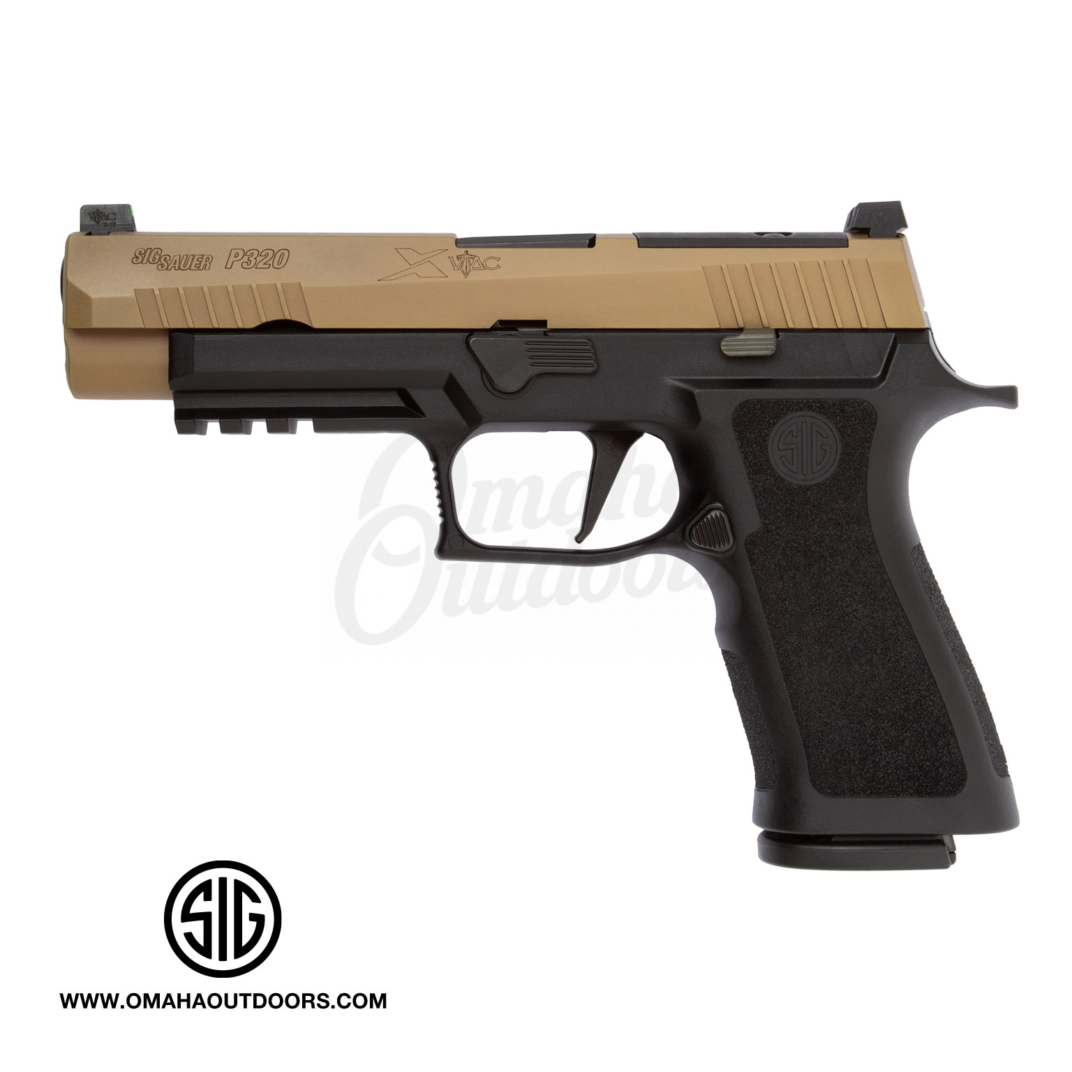 Sig Sauer P320 X Vtac Optic Ready Pistol 17 Rd 9mm Fde Slide Omaha Outdoors 6357