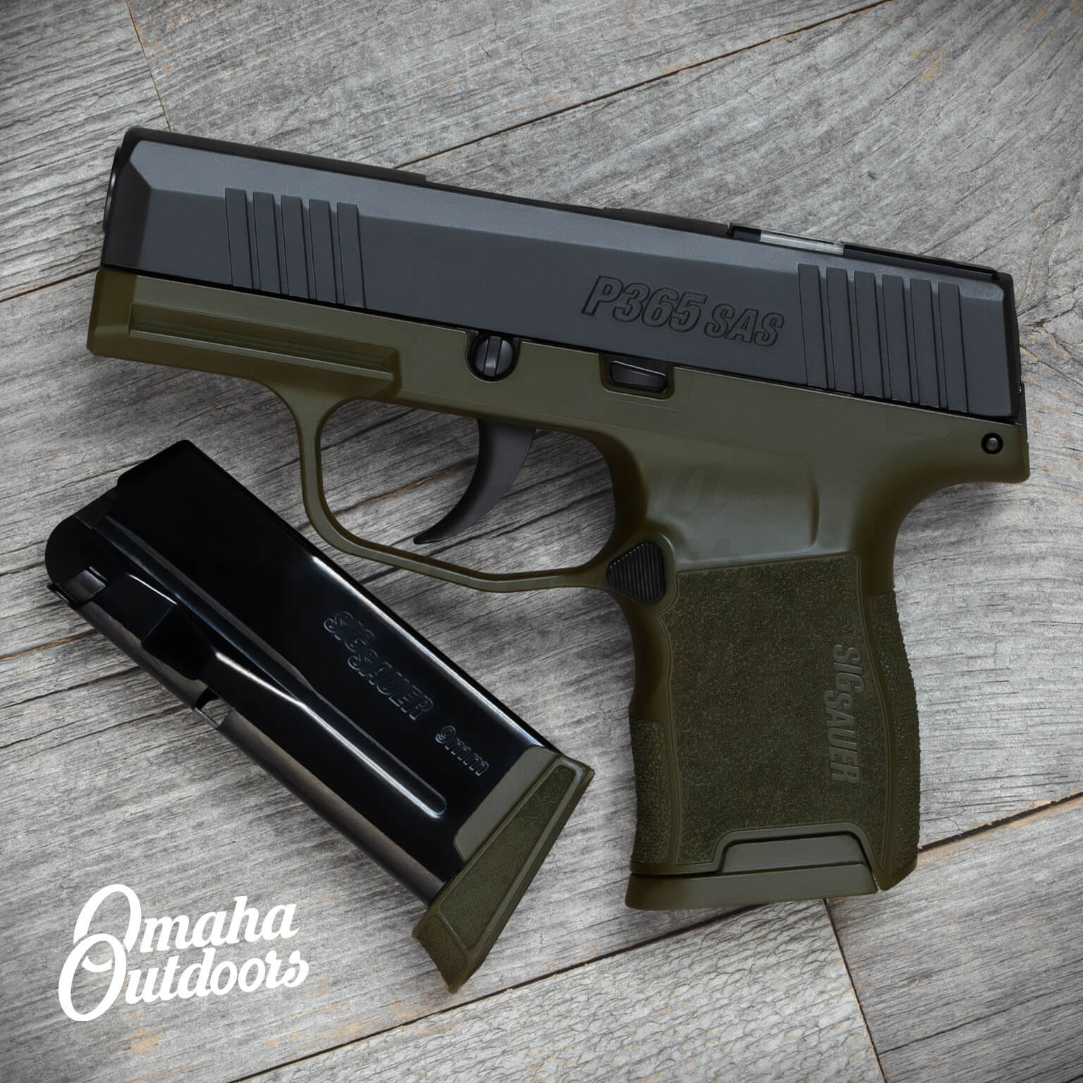 SIG P365 SAS OD Green - Omaha Outdoors