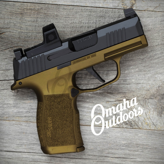 SIG P365X Burnt Bronze Vuurwapen Mag Release Romeo Zero Elite - Omaha ...