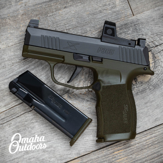 SIG P365X OD Green Vuurwapen Magazine Release Romeo Zero Elite - Omaha ...