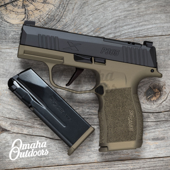 SIG P365X Gamma Bronze Vuurwapen Mag Release - Omaha Outdoors