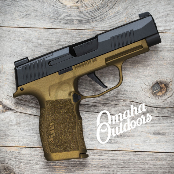 SIG P365 XL 12 RD 9mm Burnt Bronze Pistol Vuurwapen Magazine Release ...