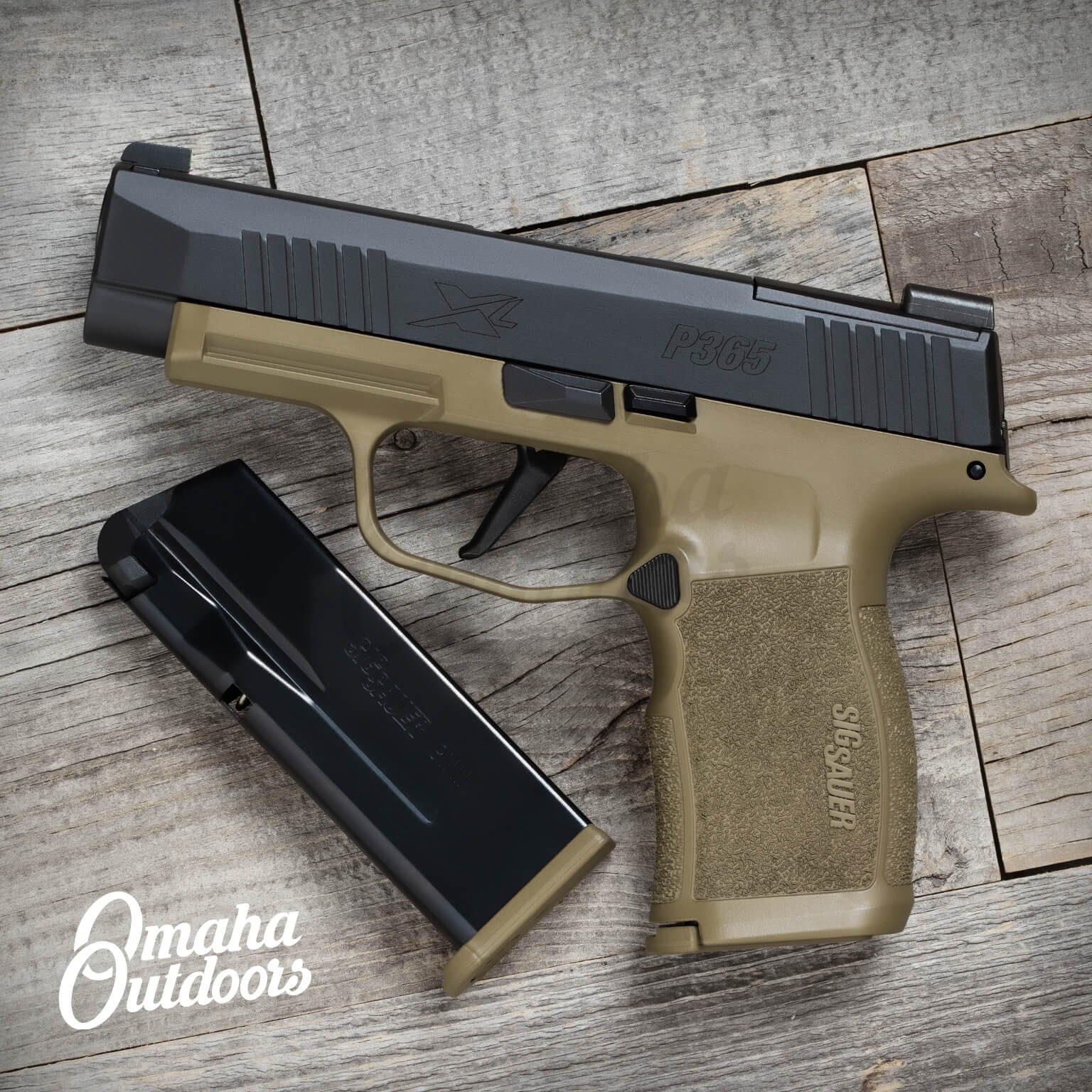 SIG P365 XL FDE Pistol 12 RD Vuurwapen Magazine Release - Omaha