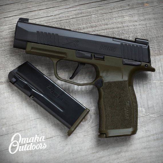 SIG P365 XL OD Green Manual Safety Vuurwapen Magazine Release - Omaha ...